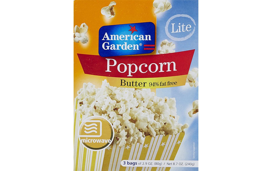 American Garden Popcorn Butter Lite   Box  240 grams